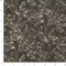 Black Abstract Leaves Linen Look Print Upholstery Fabric by The Yard - SKU: Brady Obsidian